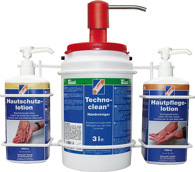 Clean-Center (Halter mit 3 Spendern und Inhalt)