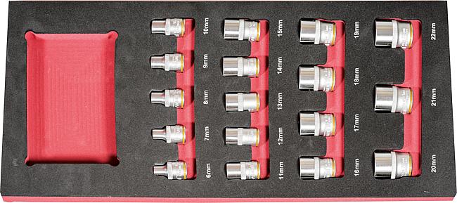 „Drive One“ Modul Steckschl&#252;sselsatz 3/8&quot;, 3/8&quot;, 17-tlg.