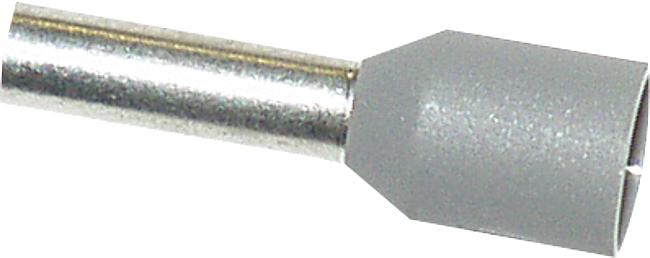 Aderendh&#252;lse, 0,75 mm, grau, 100 Stck.