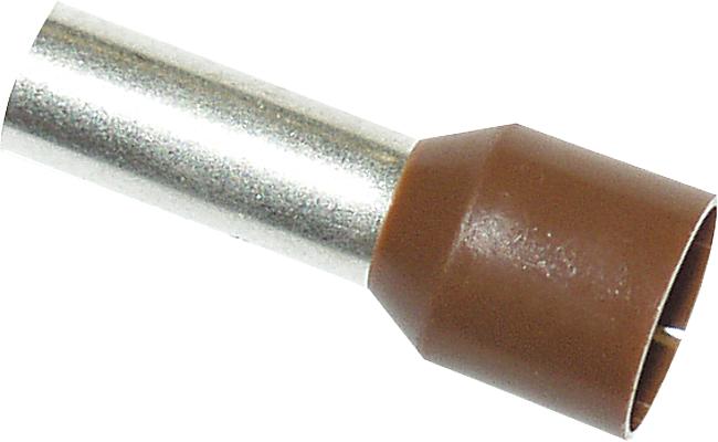 Aderendh&#252;lse, 10,00 mm, braun, 100 Stck.