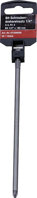 Bit-Schraubendreher-Einsatz, PZ 2, 1/4&quot;
