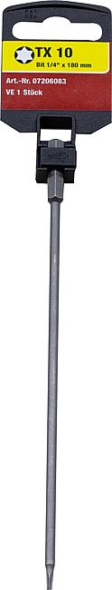 Bit-Schraubendreher-Einsatz TX, TX 10, 1/4&quot;