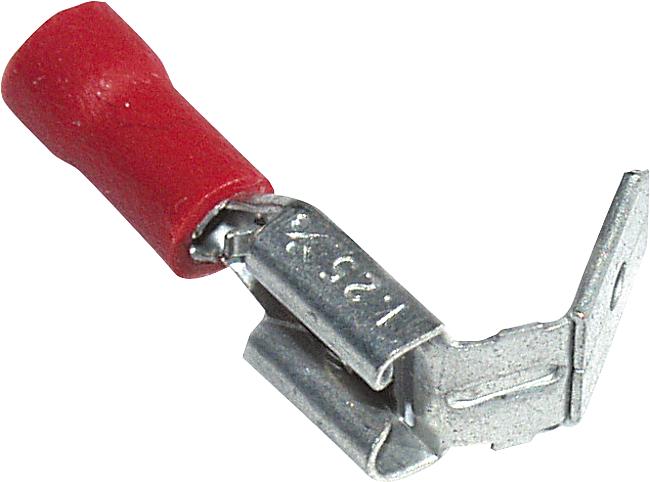Flachsteckh&#252;lse, 6,30 – 0,80 mm2, rot, 100 Stck.