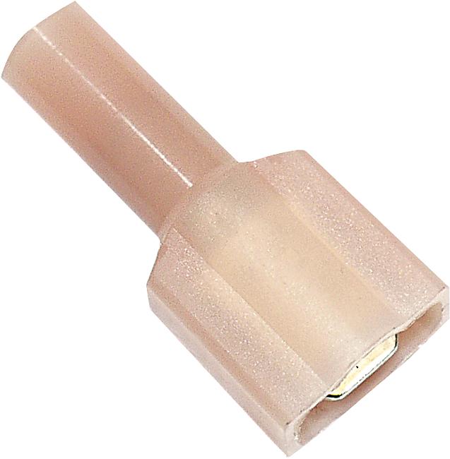 Flachsteckzunge, rot, 0,25 – 1,00 mm2, 100 Stck.