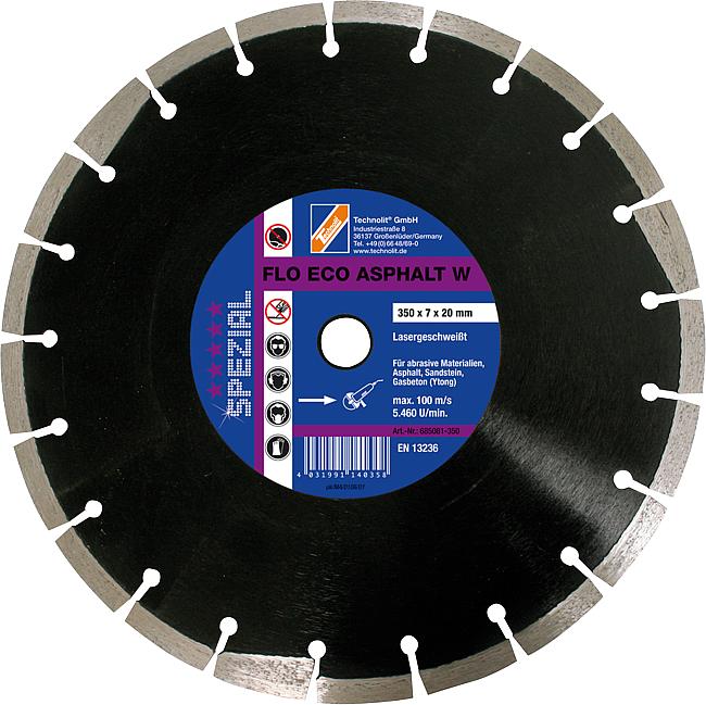 FLO Eco Asphalt W, &#248; 300 mm, &#248;-Bohrung: 20,00 mm