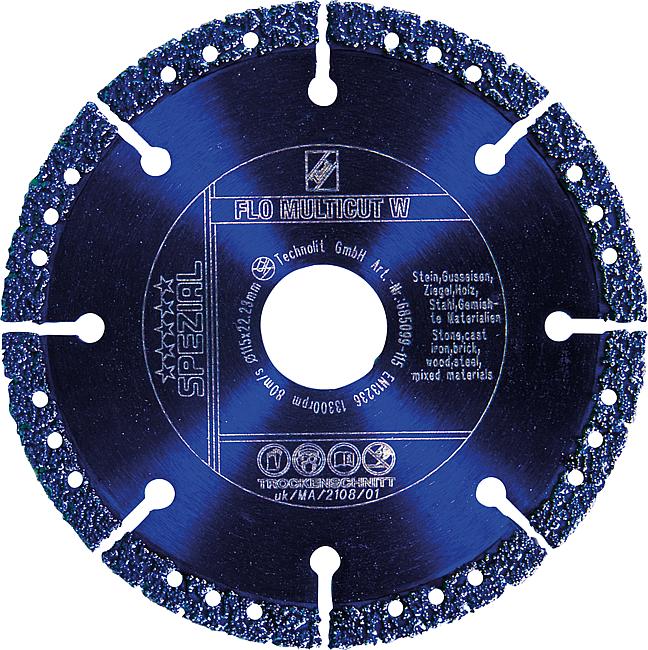 FLO Multicut WII, &#248; 115 mm, 22,23 mm
