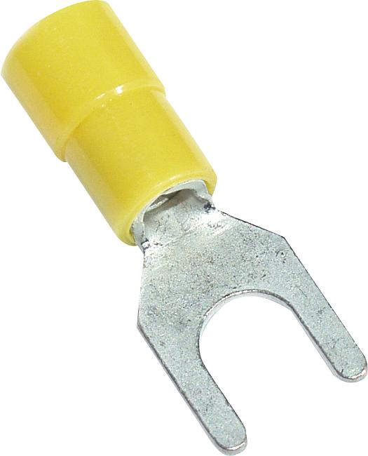 Gabelkabelschuh, M6, 4,00 – 6,00 mm2, gelb, 100 Stck.