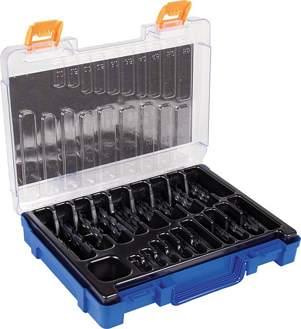 Koffer SYSTOR HSS DIN 338 schwarz-rollgewalzt, 81-tlg.