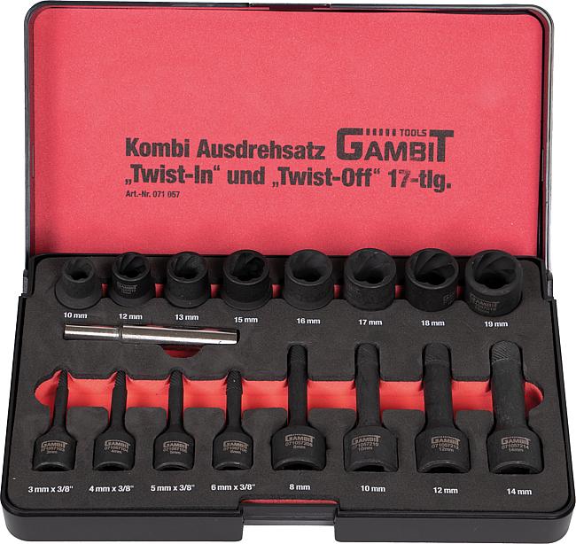 Kombi Ausdrehsatz „Twist-In“ und „Twist-Off“, 17-tlg.
