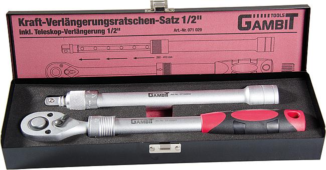 Kraft-Verl&#228;ngerungsratschen-Satz, 1/2&quot;&quot;