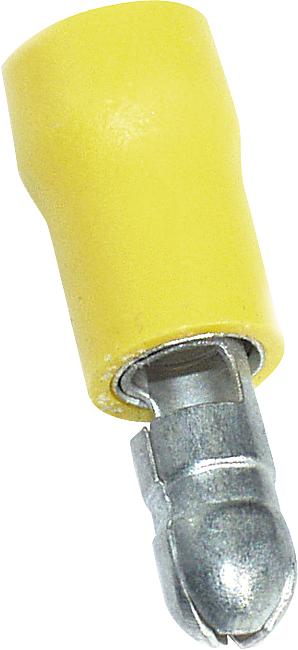 Rundstecker, 5 mm, gelb, 100 Stck.