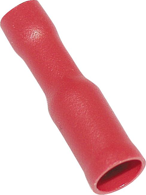 Rundsteckh&#252;lse, rot, 0,25 – 1,00 mm2, 100 Stck.