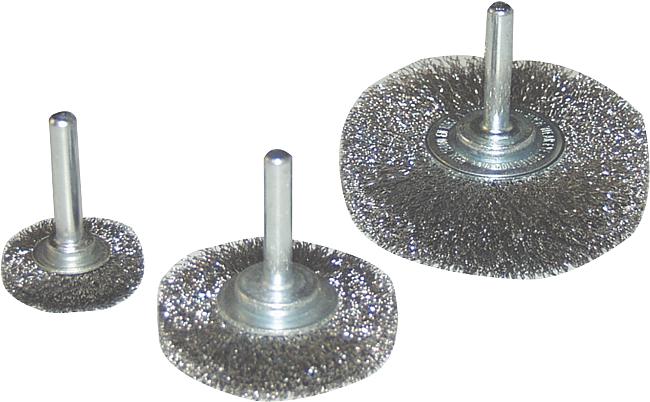 Schaftrundb&#252;rste Stahldraht, 6 x 30 mm