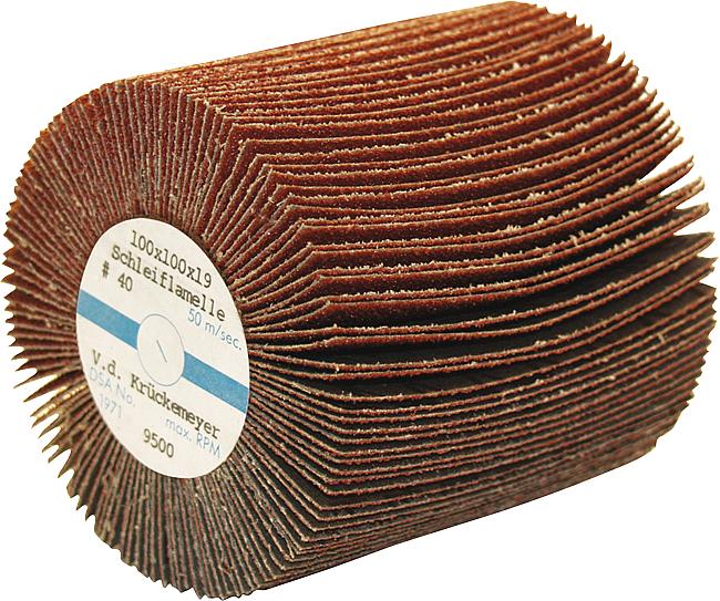Schleiflamellenwalze Leinen, 100 mm, K-80