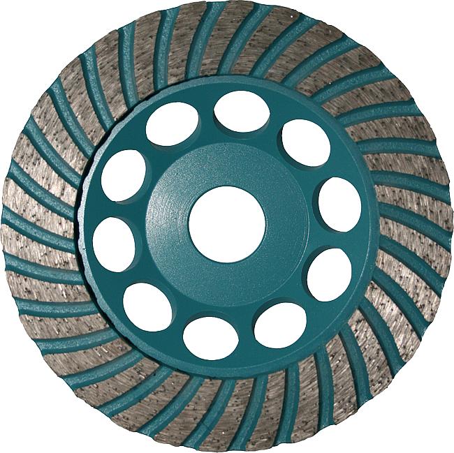 Schleiftopf - Turboprofil, &#248; 180 mm, &#248;-Bohrung: 22,23 mm