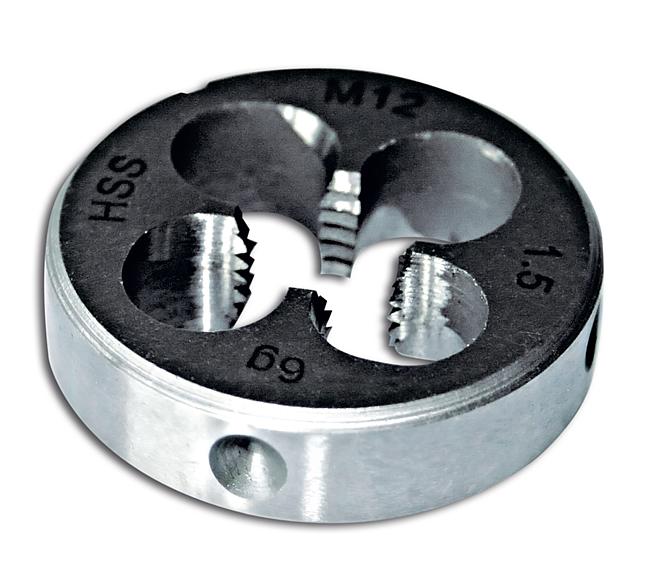 Schneideisen DIN 223 mit Feingewinde, M 12 x 1,25 mm