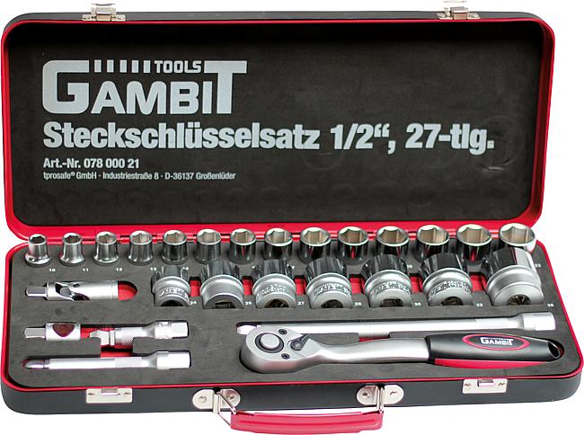 Steckschl&#252;sselsatz 1/2“, 1/2&quot;&quot;, 27-tlg.