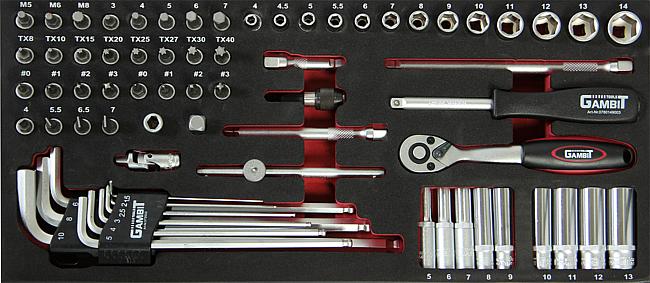 Steckschl&#252;sselsatz 1/4&quot;&quot;, 69-tlg.