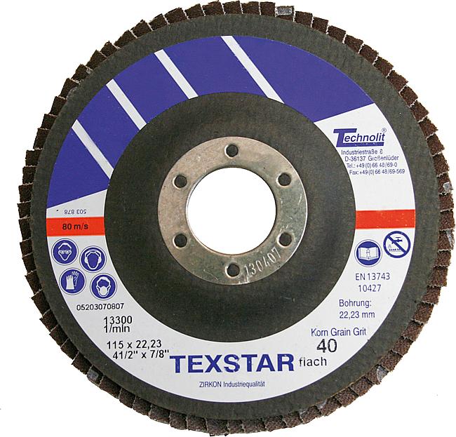 Texstar Zirkon flach, 115 mm, K-120
