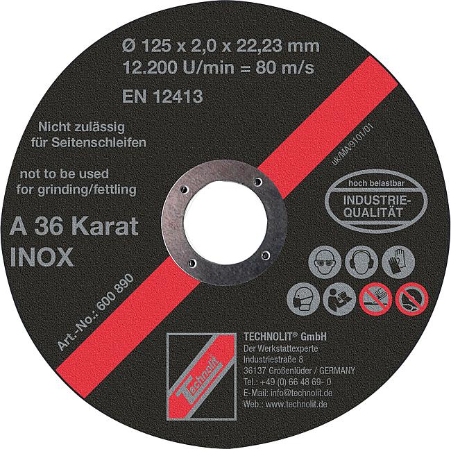 Trennscheibe Karat Inox, 125 mm