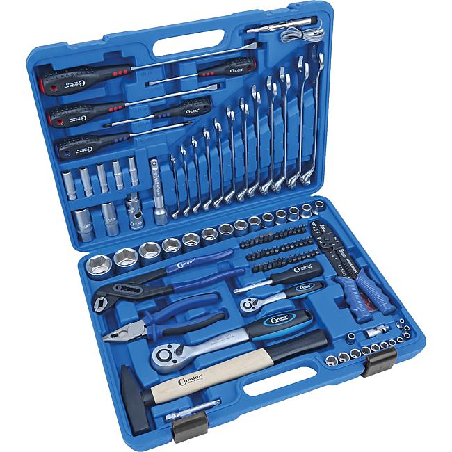 Werkzeugkoffer, 1/4&quot;&quot; + 1/2&quot;&quot;, 105-tlg.