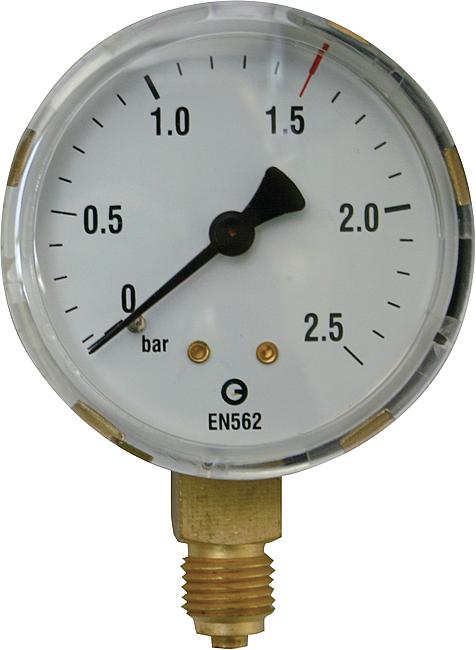 Einzelmanometer, Propan/Arbeitsdruck, 0 – 1,5/2,5 bar