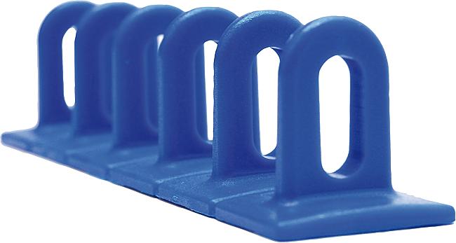 Klebepads, blau, 6 x 36 x 156 mm, flach, 3 Stck.