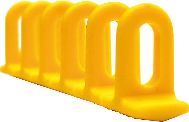 Klebepads, gelb, 6 x 22 x 156 mm, konisch, 3 Stck.