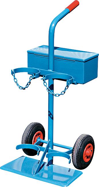 Kleinflaschenwagen, Luftbereifung, mit Werkzeugkasten