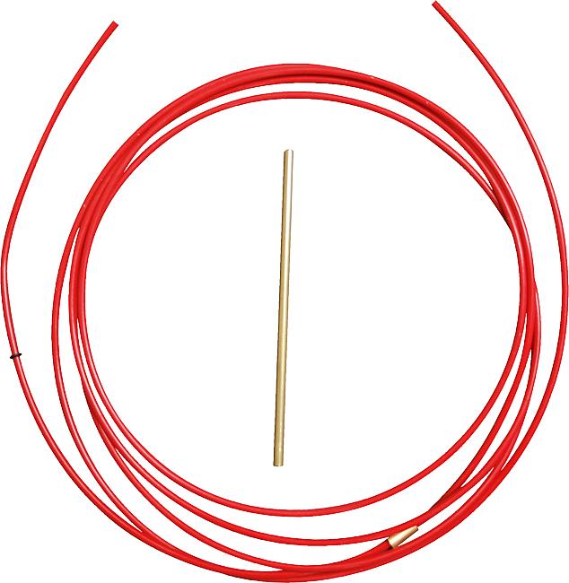 PTFE-Seele „Rot“ Aluminium, 0,8 - 1,0 mm, L&#228;nge: 4,5 m, 1 Stck.