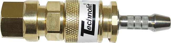 Schlauchkupplung, 1/4&quot;&quot;, Sauerstoff mit Gewinde