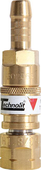 Schlauchkupplung, Griff Acetylen, 3/8 l.h.
