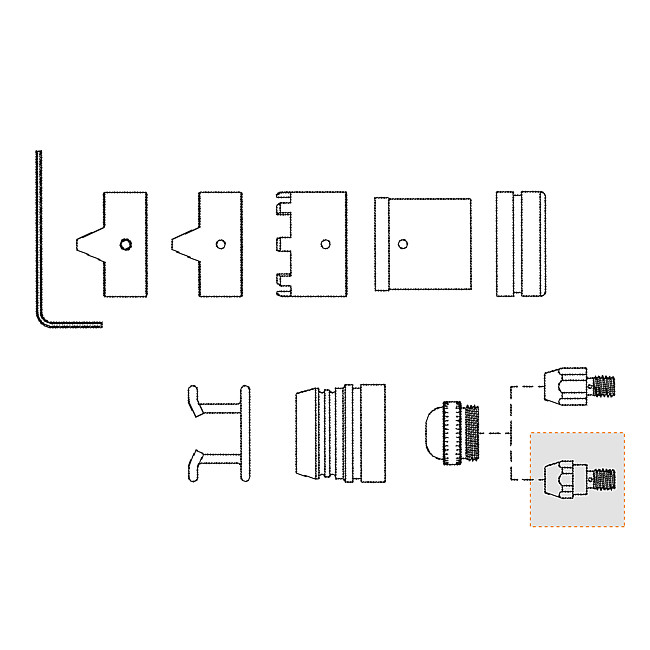 Spezial Elektrode HAFNIUM, passend f&#252;r BINZEL&#174; PSB 60/80/121, 5 Stck.