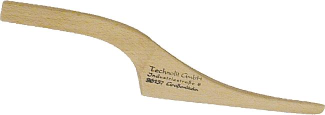 Zinnspachtel, gebogen, glatte Fl&#228;chen
