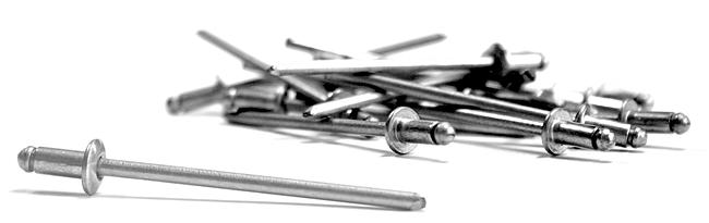 Blindnieten Stahl/Stahl, &#248; Dorn: 4,0 mm, Kopfl&#228;nge: 6,0 mm, 500 Stck.