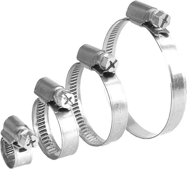 Edelstahl-Schneckengewindeschellen, 80 – 100 mm