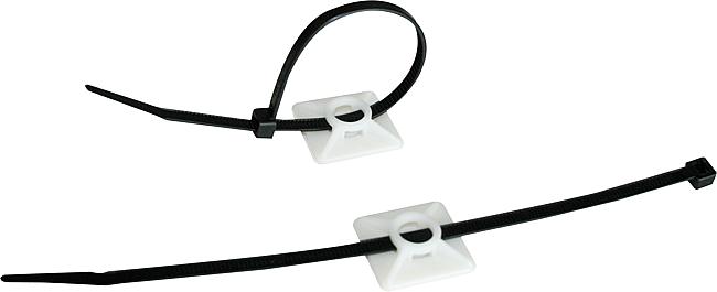 Klebesockel, schwarz, 19 x 19 mm, 100 Stck.