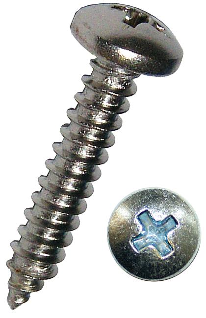 Linsen-Blechschrauben, 4,8 x 25 mm, 100 Stck., 100 Stck.