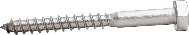 Sechskant-Holzschraube A2, &#248; 10 mm, L&#228;nge: 120 mm, 50 Stck.