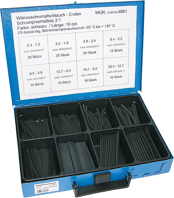 W&#228;rmeschrumpfschlauch-Enden, 135-tlg.