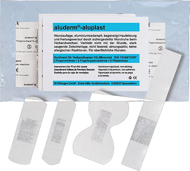 aluderm&#174; Pflastersortiment, DIN 13164, 10-tlg.