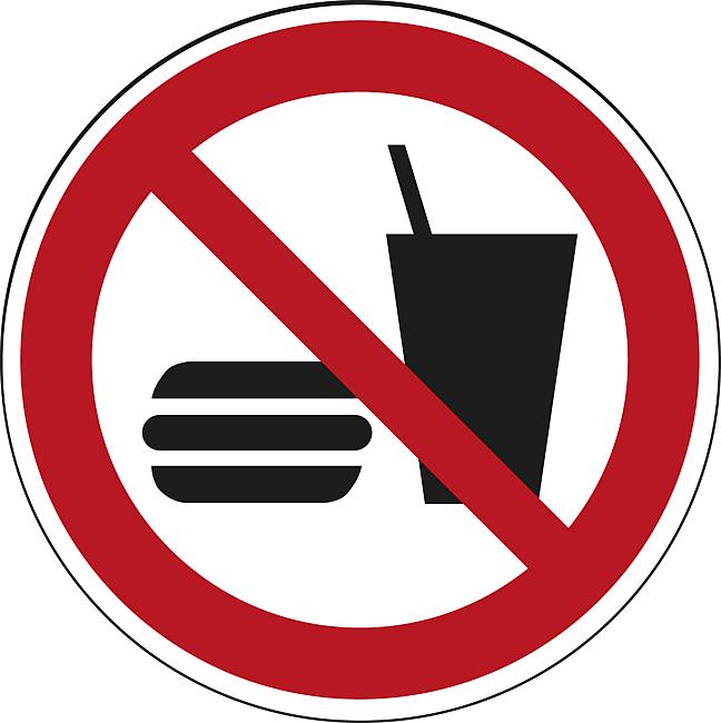 Essen und Trinken verboten, FO, 100 mm