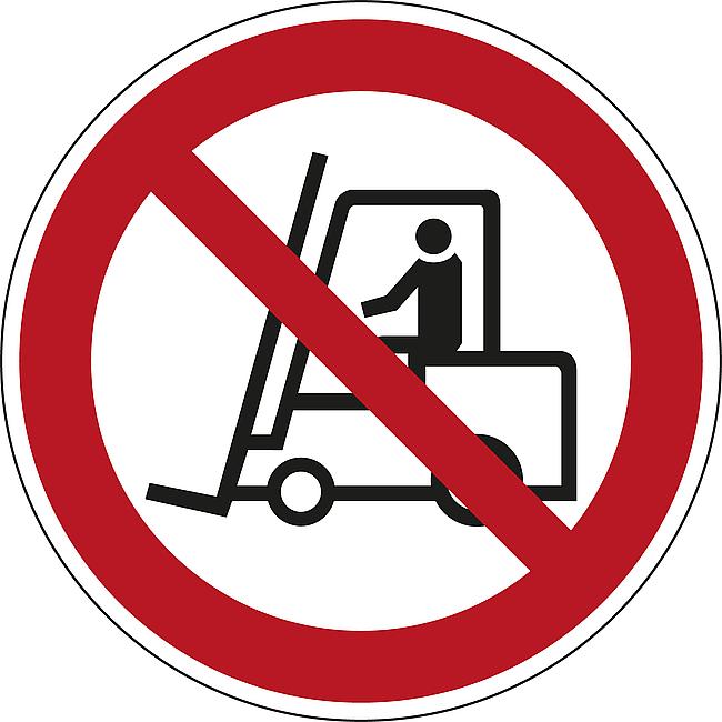 F&#252;r Flurf&#246;rderfahrzeuge verboten, AL, 200 mm