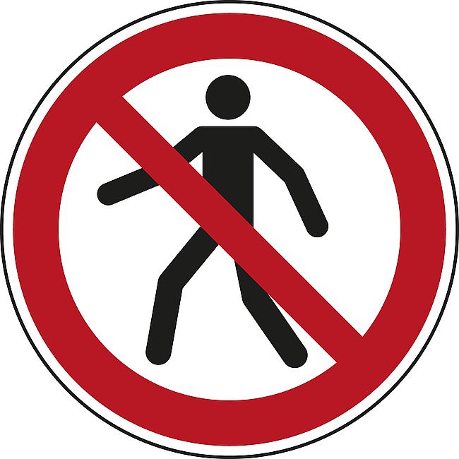 F&#252;r Fu&#223;g&#228;nger verboten, AL, 200 mm