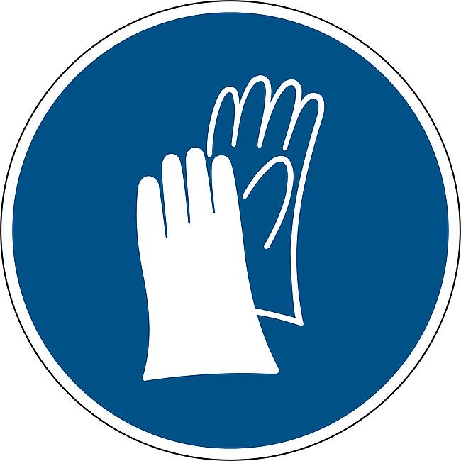 Handschutz benutzen, KU, 200 mm