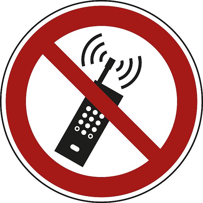 Mobilfunk verboten, KU, 200 mm