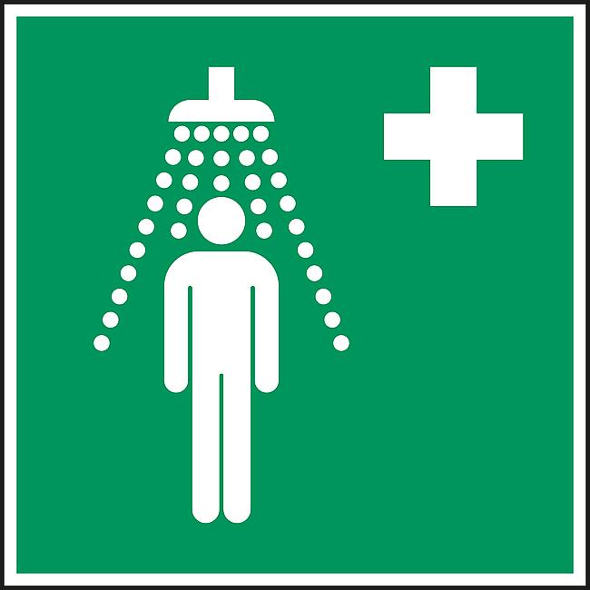 Notdusche, KU, 200 x 200 mm