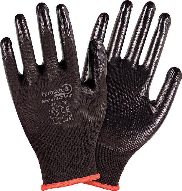 SecuFeel&#174; Grip black, Gr&#246;&#223;e: 9