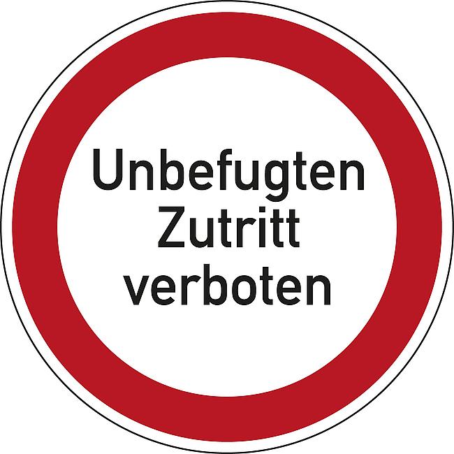 Unbefugten Zutritt verboten, KU, 400 mm