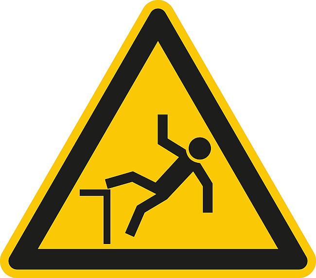 Warnung vor Absturzgefahr, FO, 200 mm